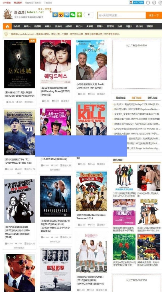 帝国cms内核仿海盗湾电影BT种子下载站源码 修复版_源码下载插图