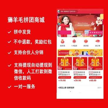 薅羊毛拼团商城小程序V1.6.4+前端插图