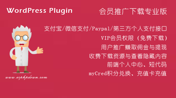 WordPress VIP收费下载插件Erphpdown v11.6 PC电脑端支付即时到帐/当面付插图
